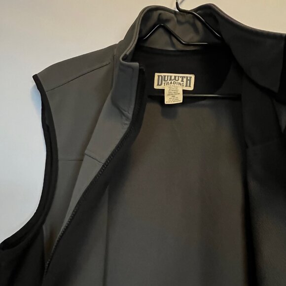 Duluth Trading Co, Men's Black Hills Windfront Vest, Medium, Dark Grey and Black - Picture 7 of 12